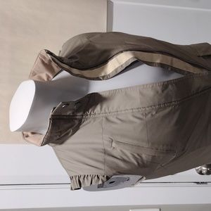 Ailin gray/green zip vest. XS